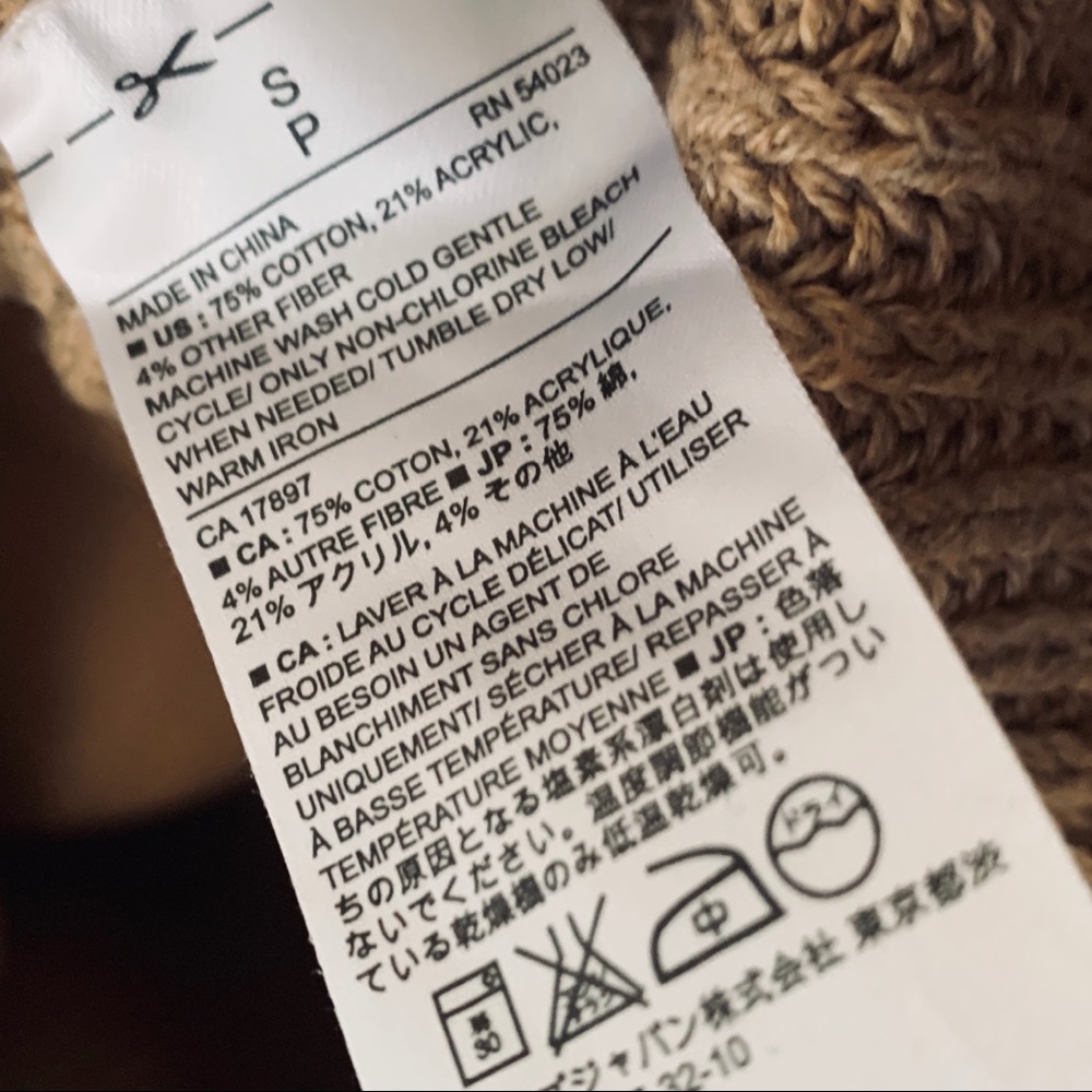 Banana Republic COZY COTTON cable knit dress! EUC! - Picture 7 of 7